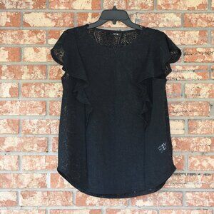 Apt. 9 Black Lace Top
